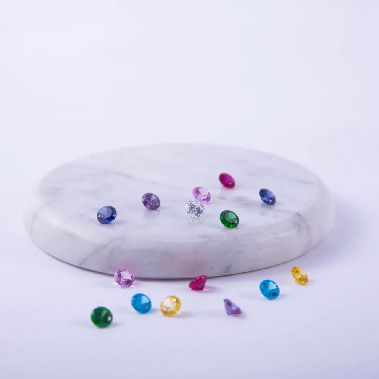 Arabic Name Necklace with Color Stones