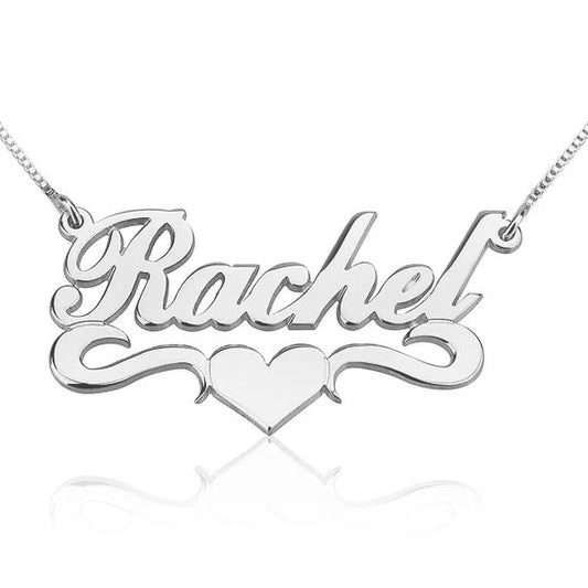 Personalized Name Necklace with Heart