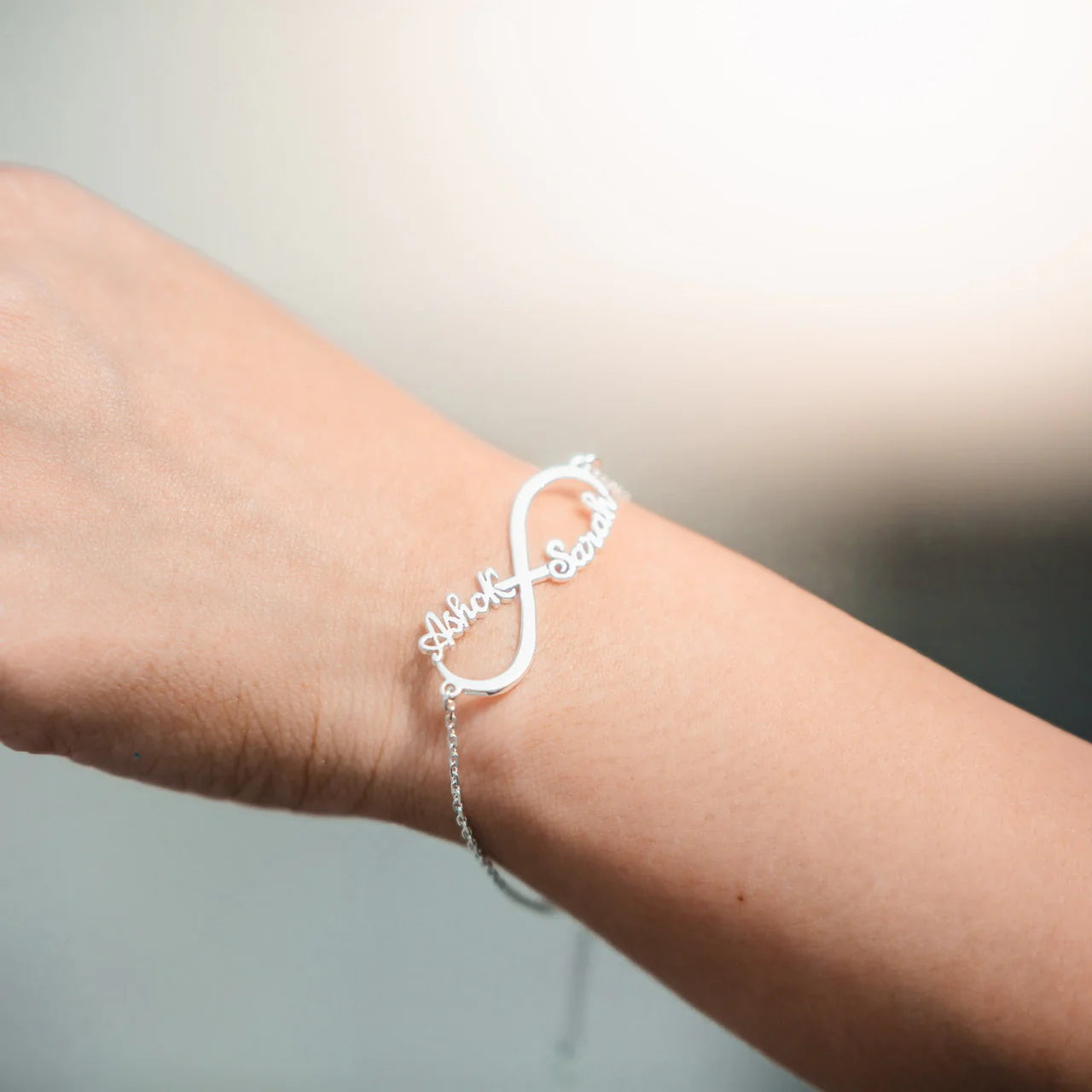 Personalized Infinity Bracelet with 2 Names