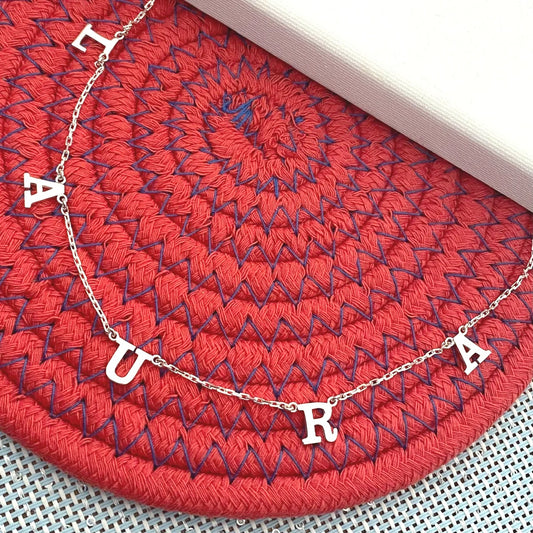 Personalized Name Necklace in Charm Style