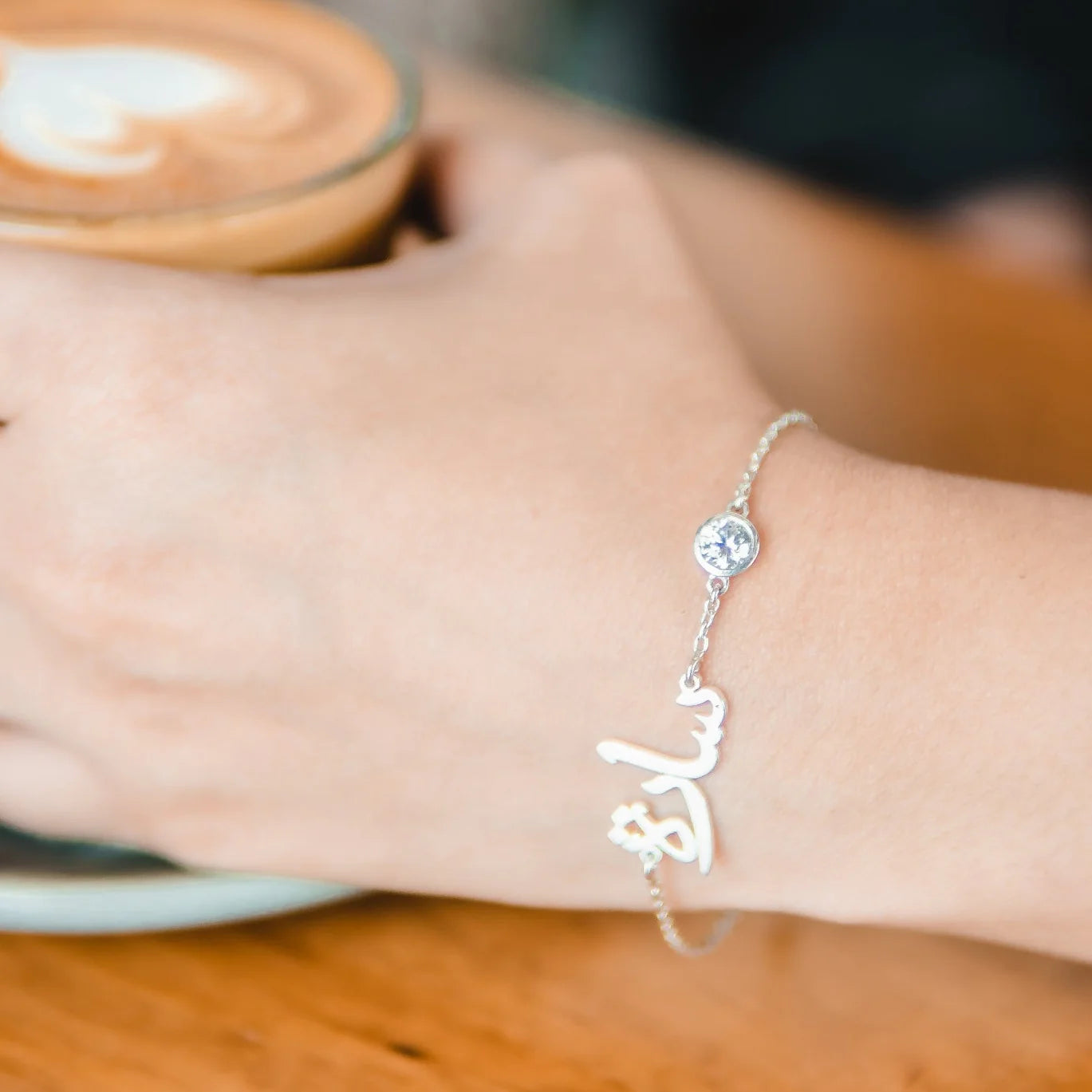 Personalized Bracelet With Color Stones