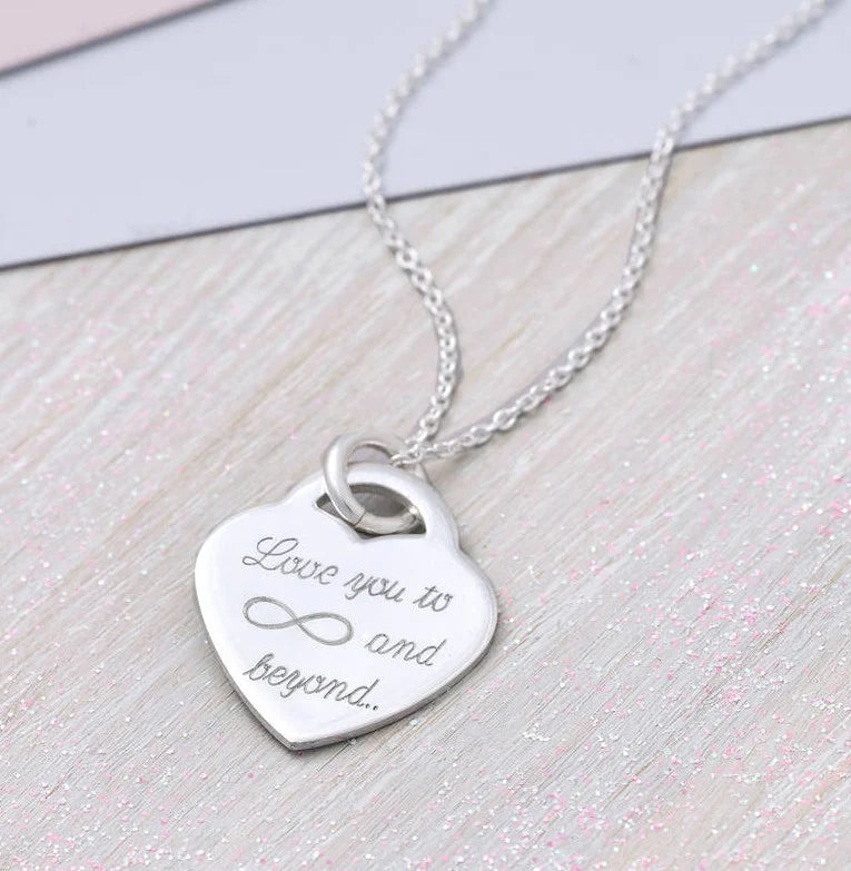 Personalized Heart Necklace With Engraved Name