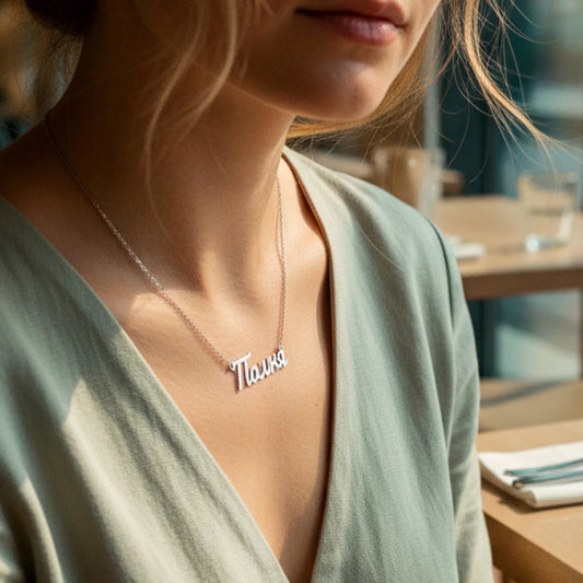 Name Necklace in Russian Language