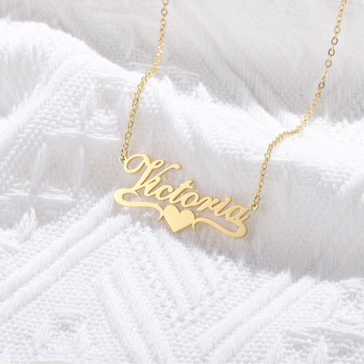 Beautiful Heart Name Necklace